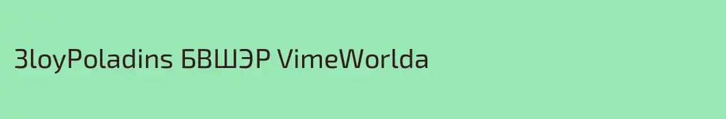 3loyPoladins БВШЭР VimeWorlda